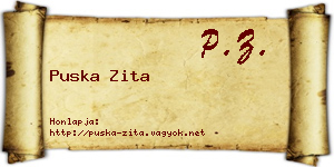 Puska Zita névjegykártya